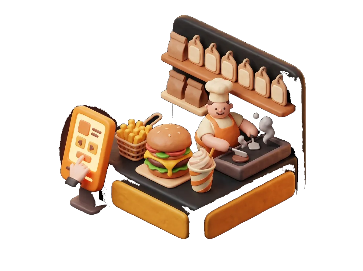 Ilustración: Hamburgueserías