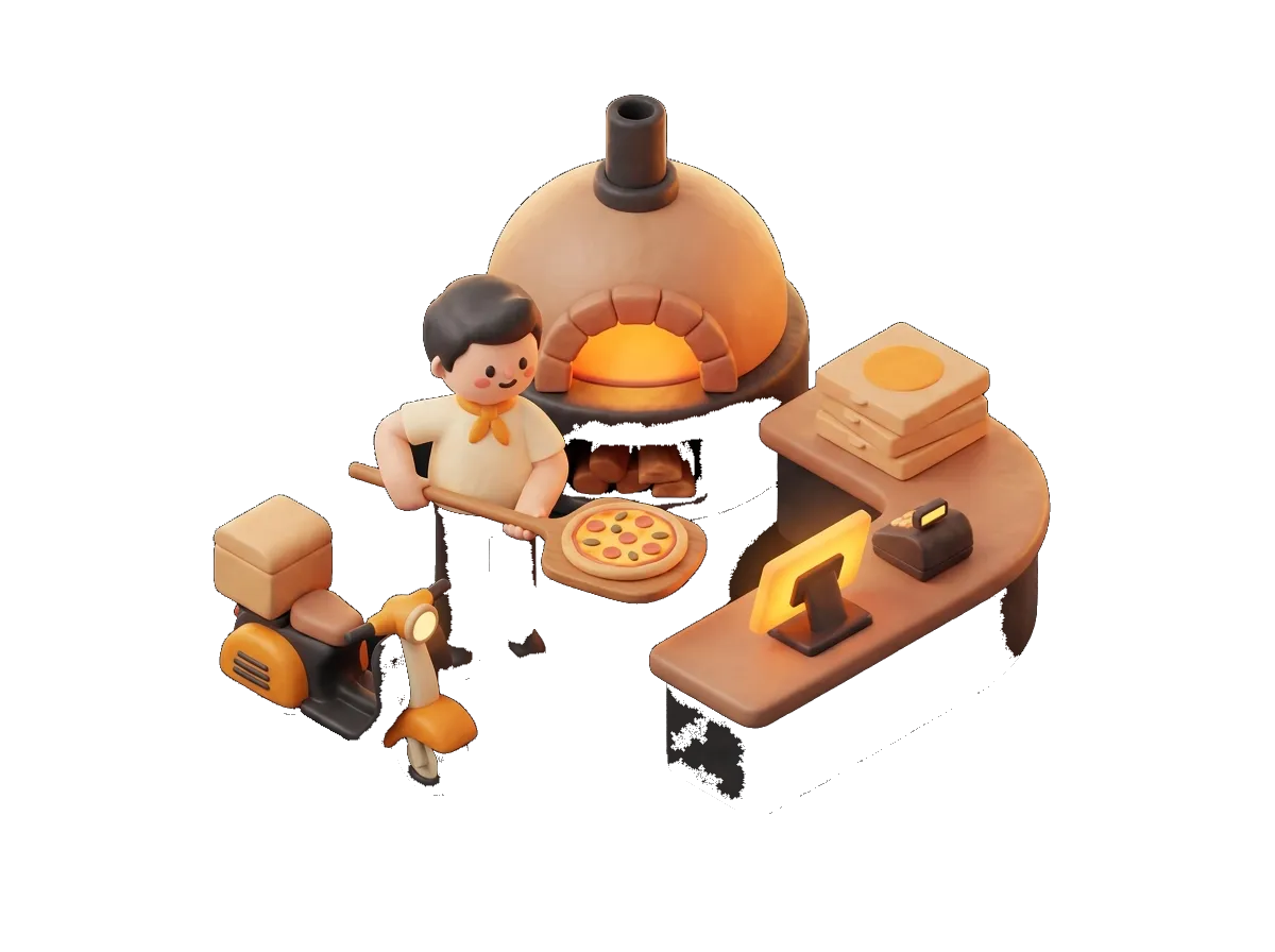 Ilustración: Pizzerías